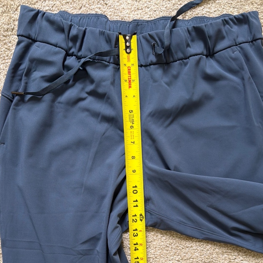 Lululemon On the Fly 7/8 Pant Iron Blue Luxtreme Drawstring Trousers Women Sz 10 - Picture 8 of 11